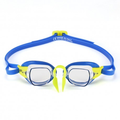 Okulary Pływackie Michael Phelps Chronos Niebiesko Żółte